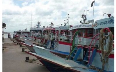 লঞ্চ চলাচল বন্দ ৭ জেলায় ফেরিতে শুধু মালবাহী গাড়ী পারাপার