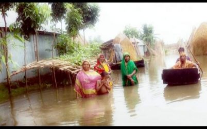 তিস্তায় পানি বৃদ্ধি, কয়েকটি গ্রাম প্লাবিত