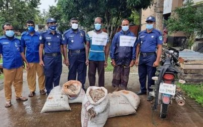 সুন্দরবনের খালে বিষ দিয়ে মাছ ধরায় ২ব্যক্তি আটক