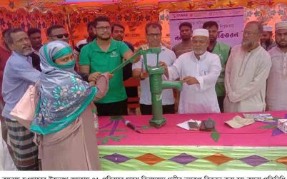 কয়রায় বিশুদ্ধ পানির জন্য গভীর নলকুপ পেলো ৭১ পরিবার