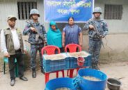 বিশেষ অভিযানে জেলিপুশকৃত চিংড়িসহ ১ জন আটক, জরিমানা ৫০ হাজার