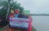 জলবায়ু পরিবর্তনে ক্ষতিগ্রস্ত বেঁড়িবাঁধ মেরামত ও উঁচু করণের দাবিতে মানববন্ধন ও মতবিনিময় সভা