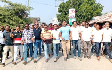 কয়রায় বিএনপি’র সন্ত্রাস বিরোধী বিক্ষোভ মিছিল